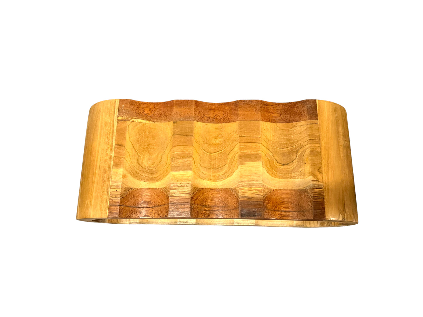 Akazienholz Weinregal - 6 Flaschen - 46x19x15cm - Robust - Sofort Einsatzbereit