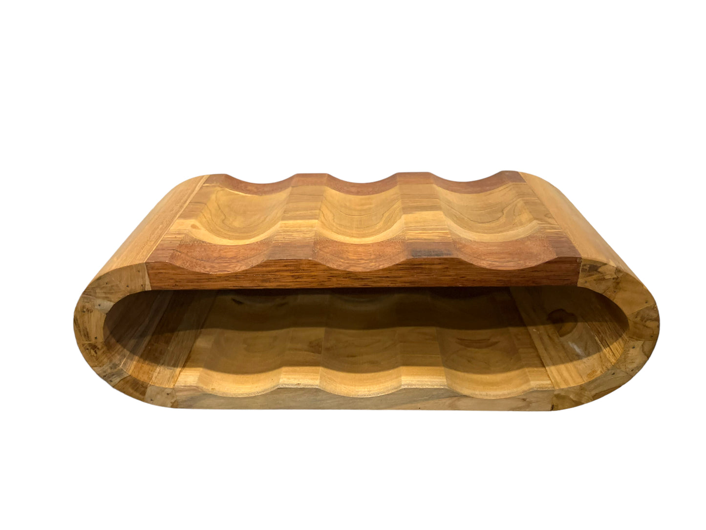 Akazienholz Weinregal - 6 Flaschen - 46x19x15cm - Robust - Sofort Einsatzbereit