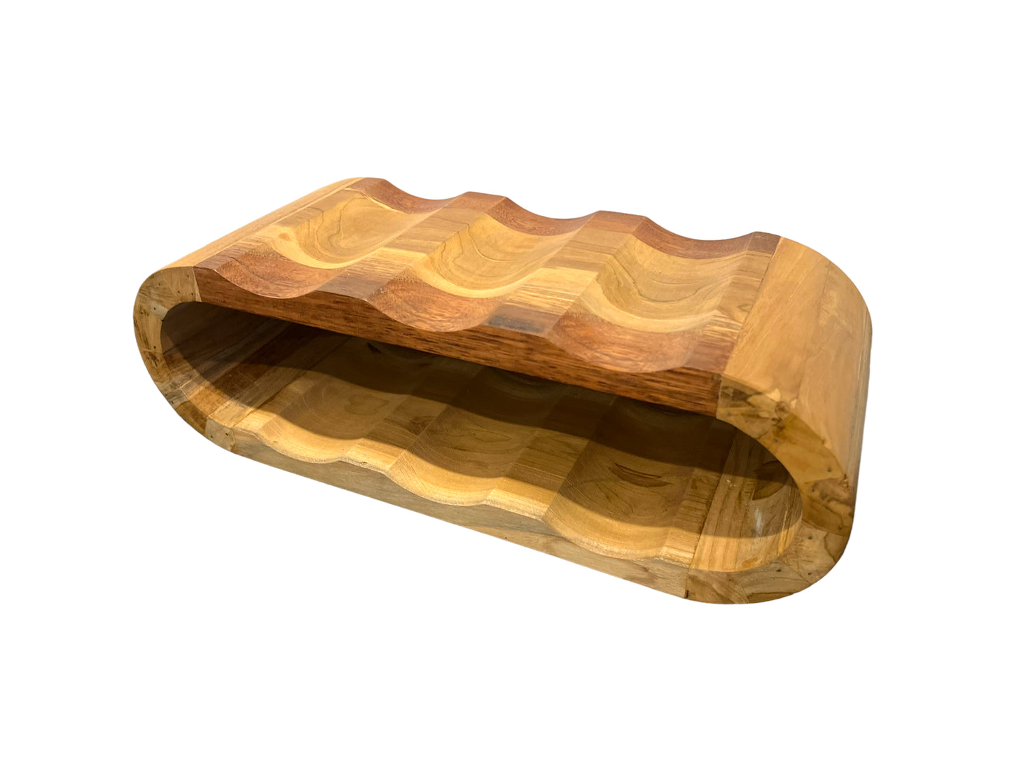 Akazienholz Weinregal - 6 Flaschen - 46x19x15cm - Robust - Sofort Einsatzbereit