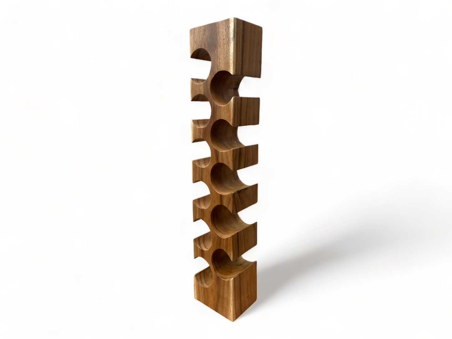 Weinregal Massiv Holz: Handgefertigter, Edler & Hochwertiger Weinhalter (50/70/100x27x18)