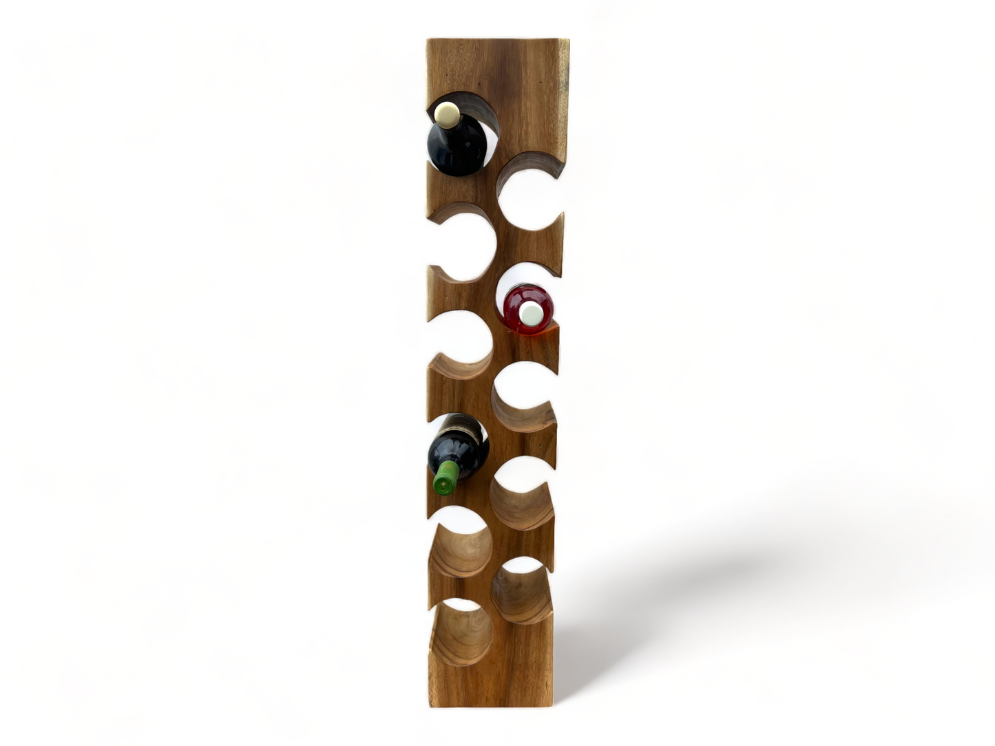 Weinregal Massiv Holz: Handgefertigter, Edler & Hochwertiger Weinhalter (50/70/100x27x18)
