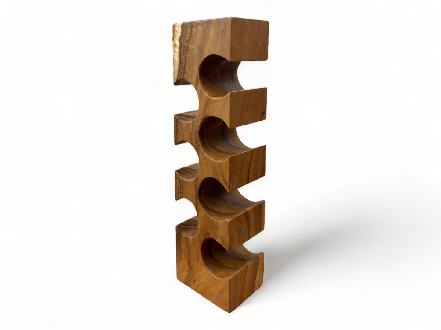 Weinregal Massiv Holz: Handgefertigter, Edler & Hochwertiger Weinhalter (50/70/100x27x18)