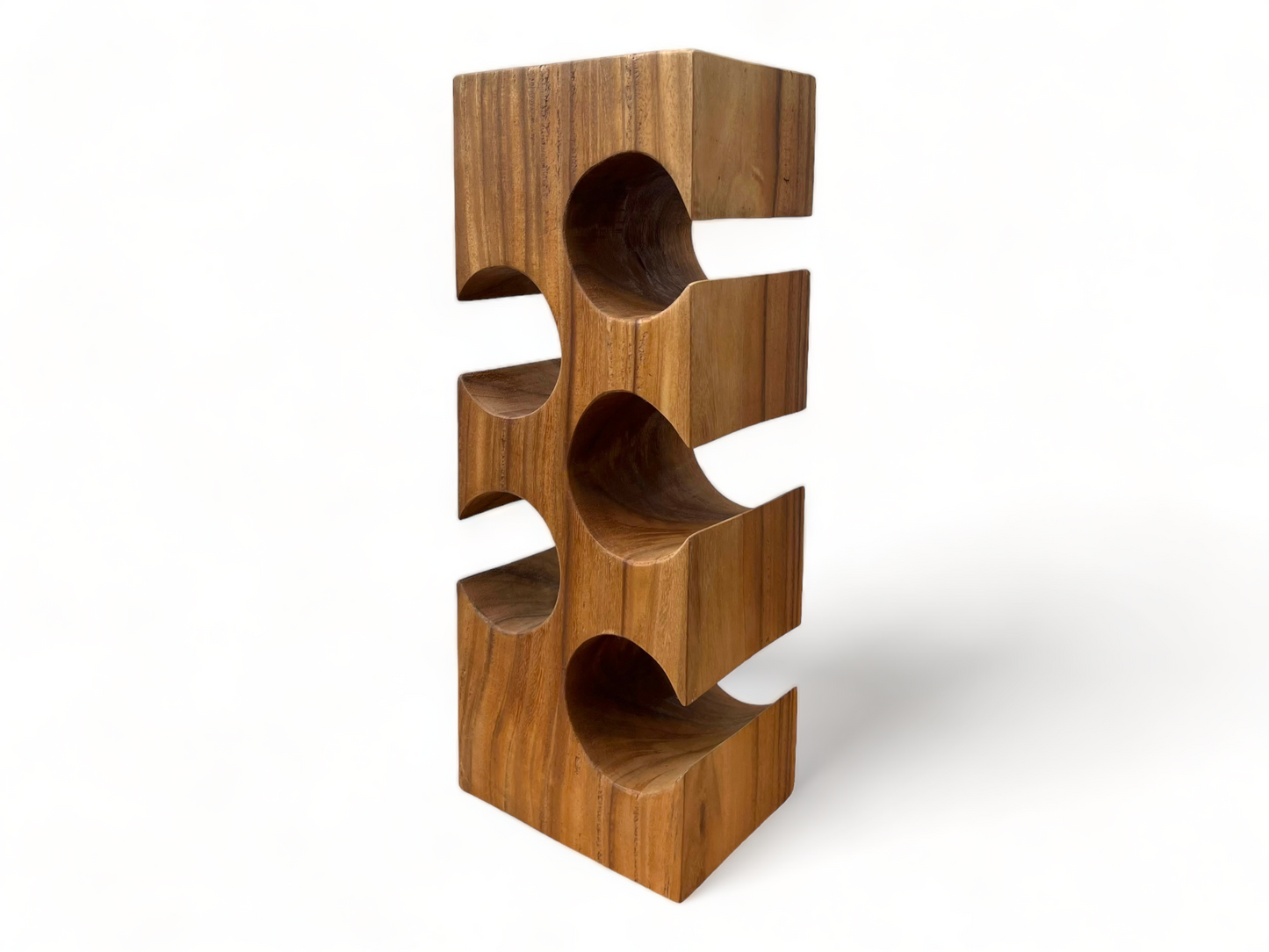 Weinregal Massiv Holz: Handgefertigter, Edler & Hochwertiger Weinhalter (50/70/100x27x18)