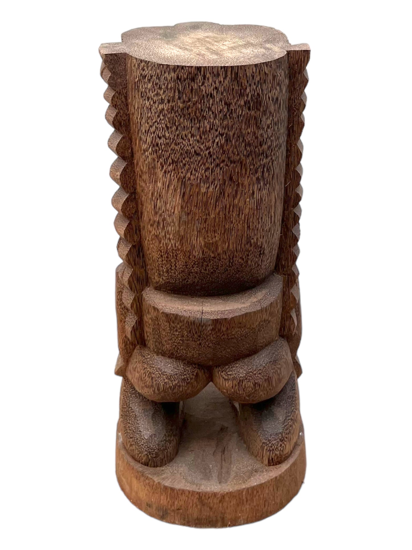 Handgeschnitzte Skulptur Tiki Figur aus Palmen-Holz, 50cm - Exotische Dekoration, Ideal für Garten und Innenbereich