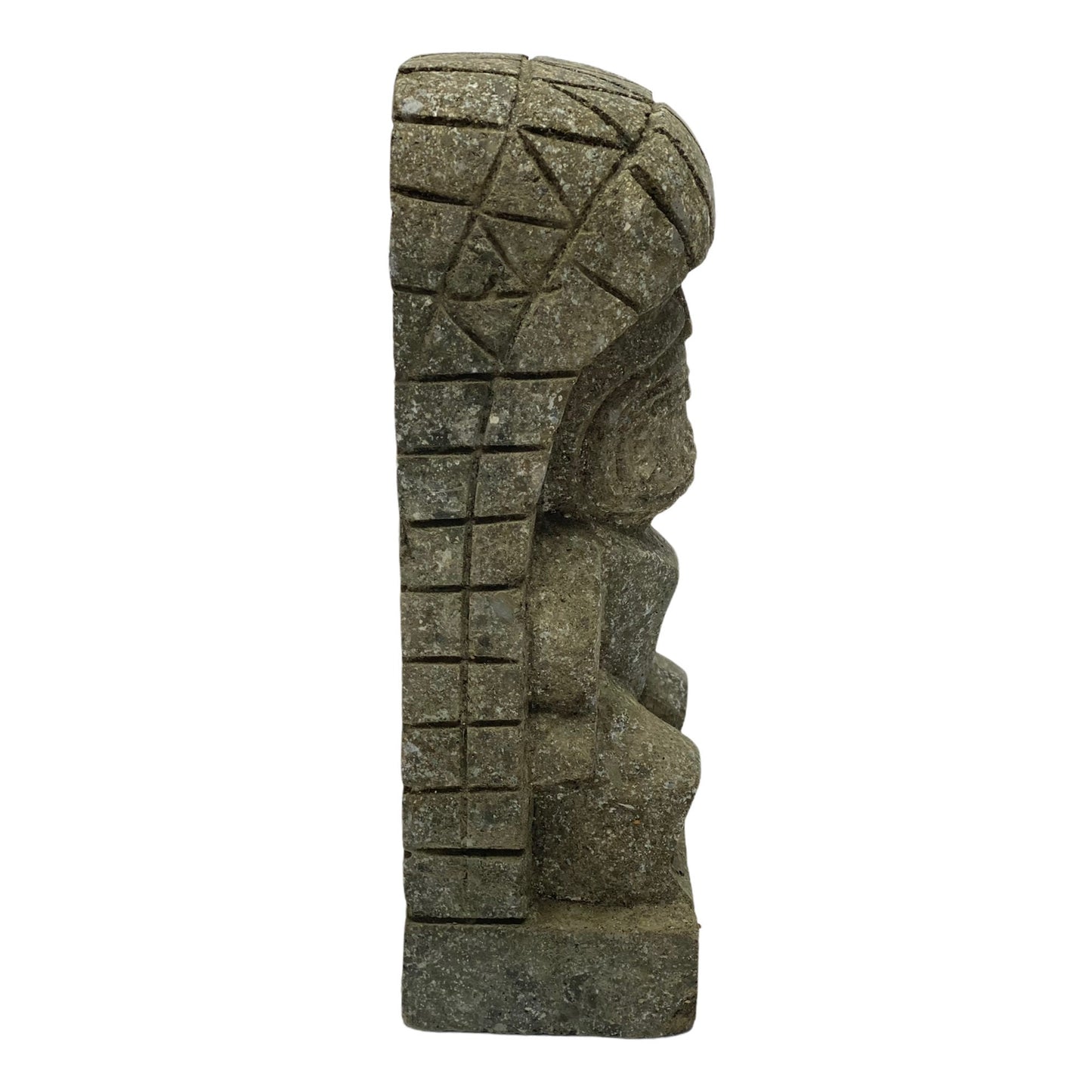 Tiki Skulptur „Ku“ ca. 30 cm – Hawaii Gott des Krieges Statue Kalkstein