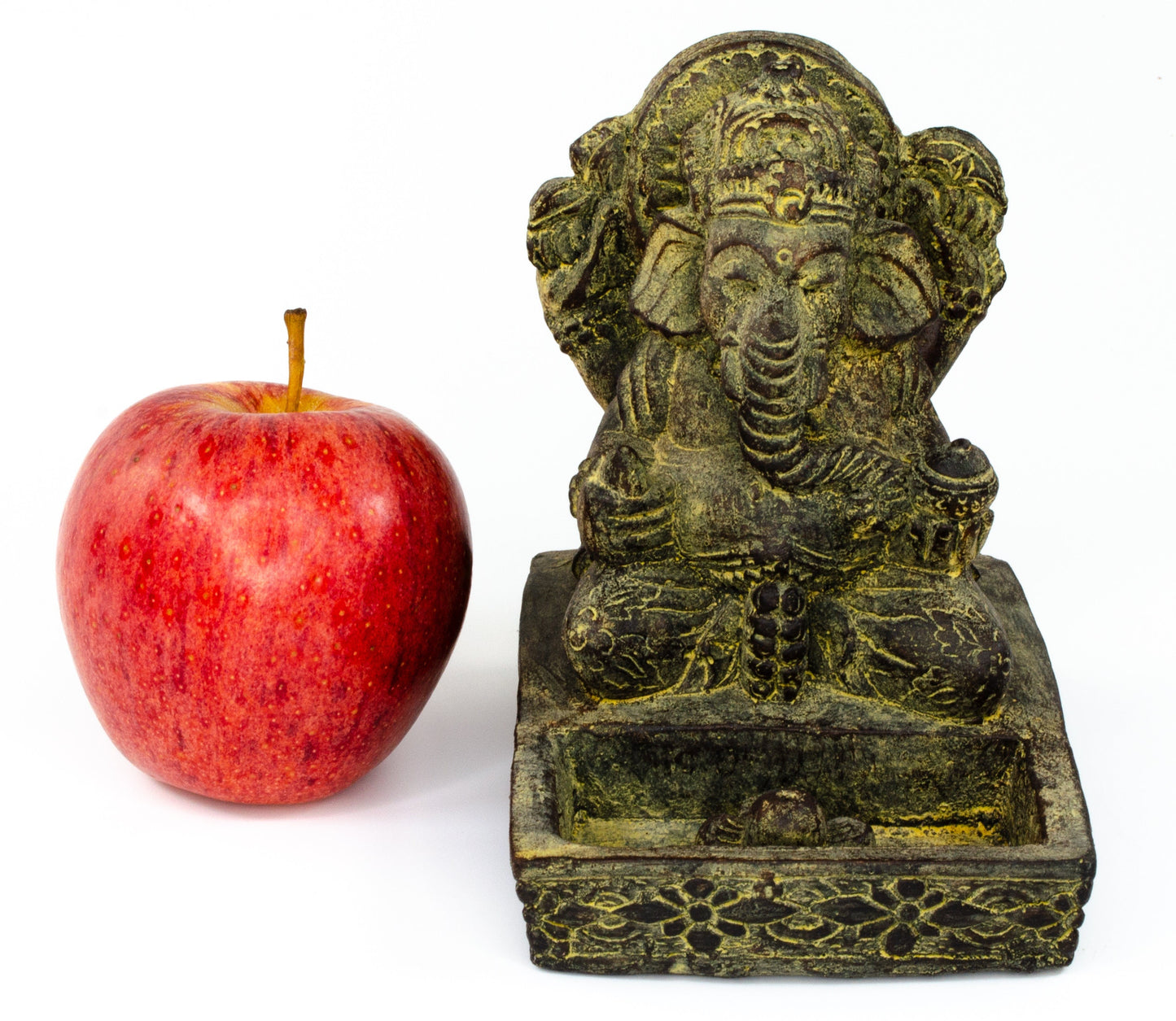 Ganesha Stein Figur Räucherstäbchen Halter 25cm Skulptur Deko Statue Meditation