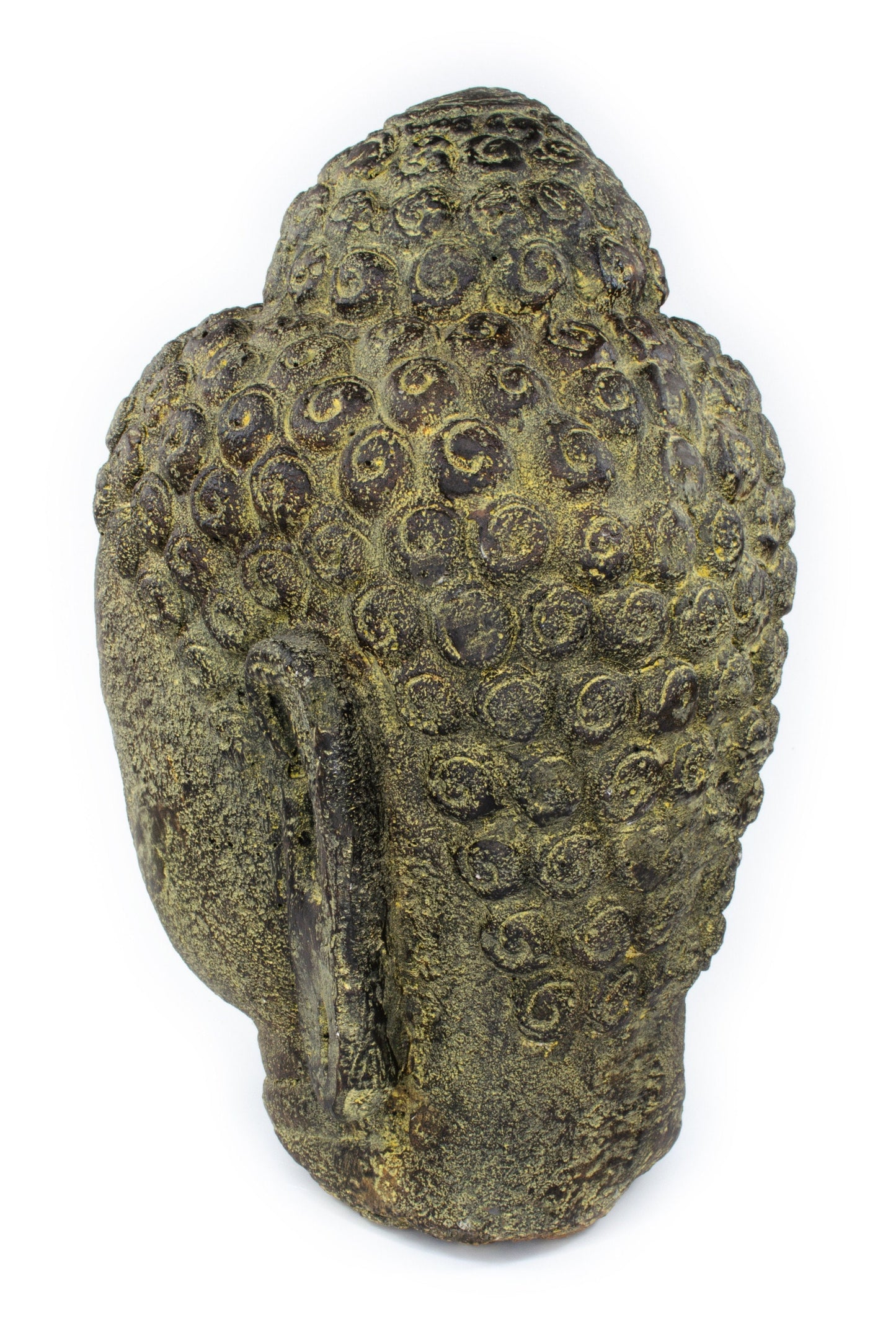 Buddha Kopf Stein 30cm Skulptur Statue Steinfigur Deko Steingemisch - Für Innenbereich