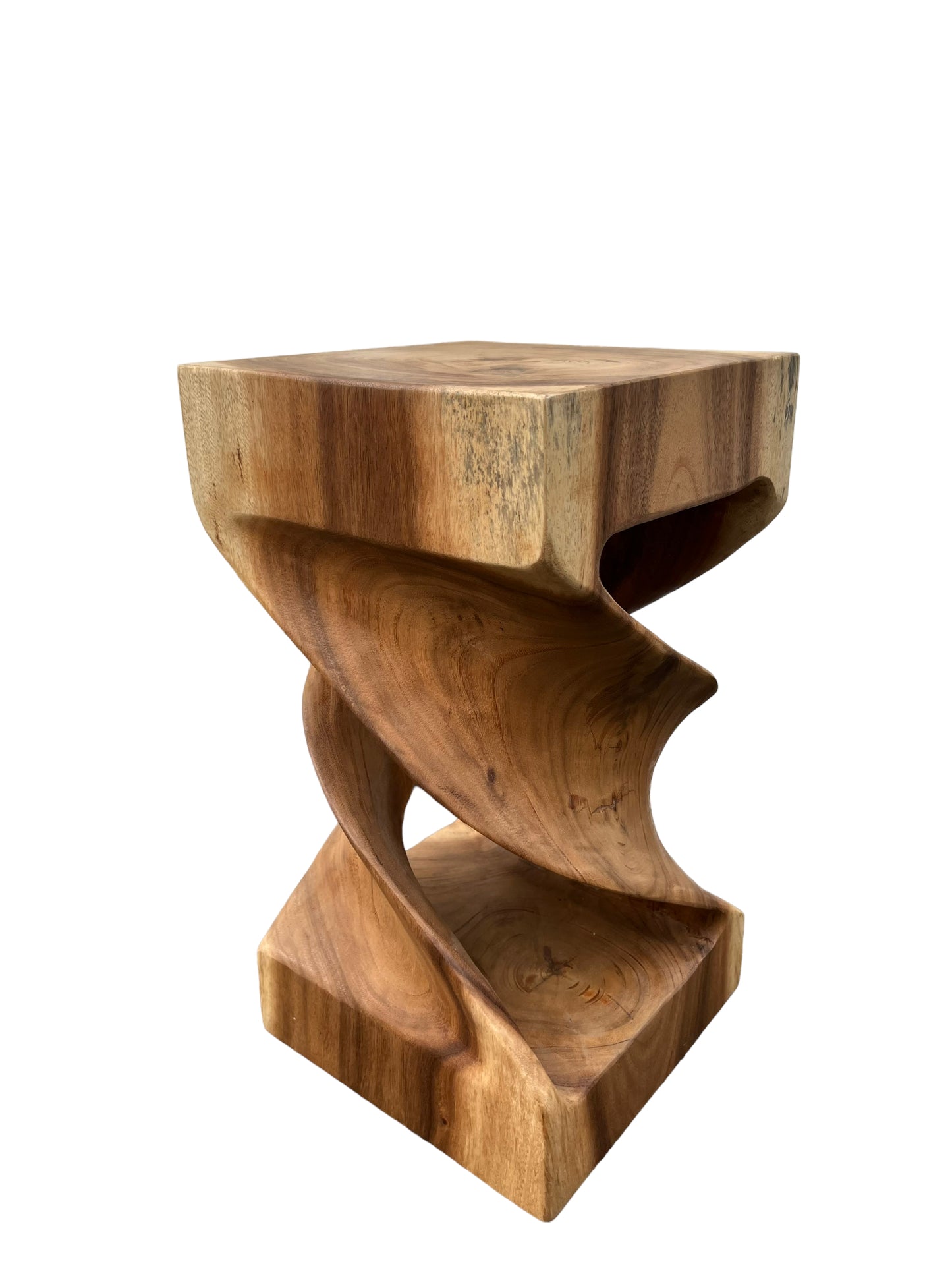Beistelltisch Holz:  Handgefertigter & Hochwertiger Holzhocker (50x28x28)
