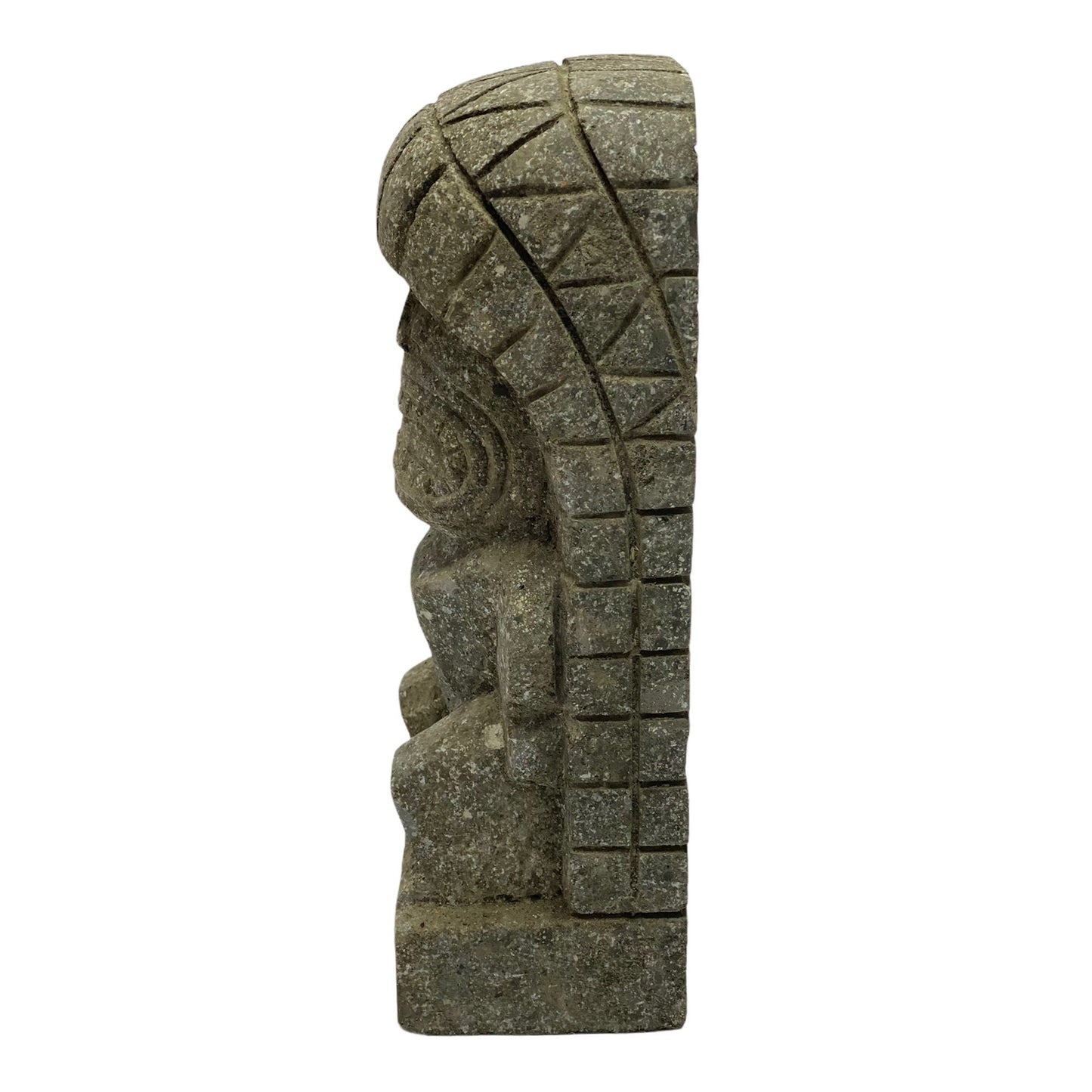 Tiki Skulptur „Ku“ ca. 30 cm – Hawaii Gott des Krieges Statue Kalkstein