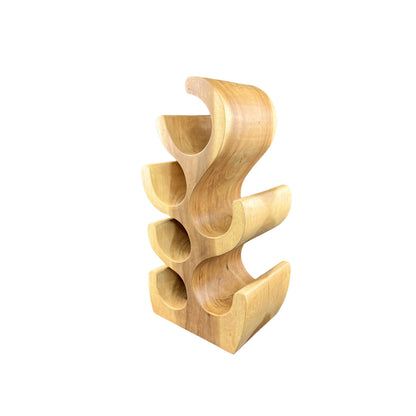 Wine rack solid wood: handmade, elegant and high-quality wine holder (50/70/100x27x18)